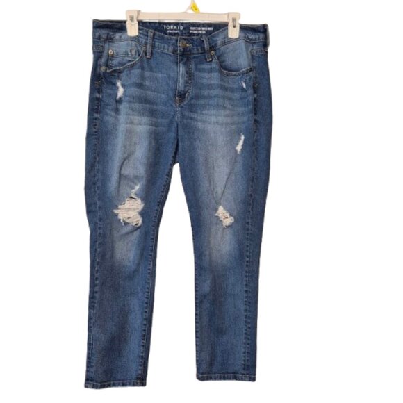 Torrid Perfect Boyfriend Ankle Vintage Jeans Size 14R - Picture 1 of 13